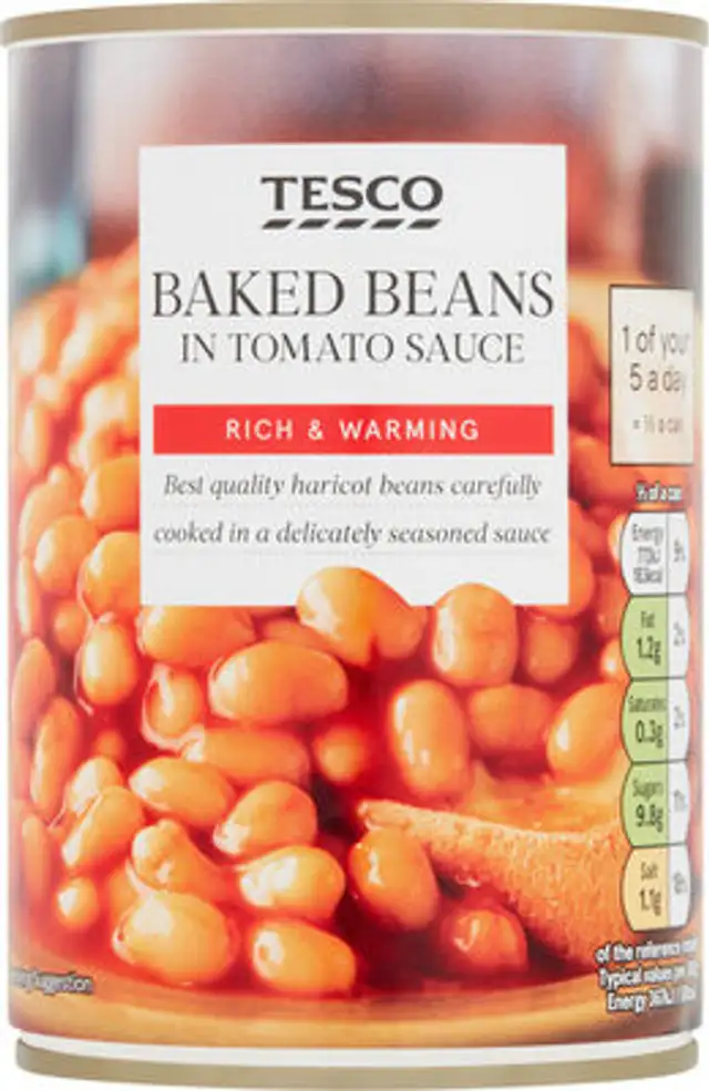 BAKED BEANS IN TOMATO SAUCE front packaging