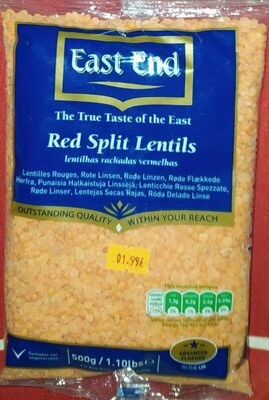 Red Split Lentils (lentejas rojas)