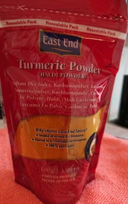 Turmeric powder front packaging