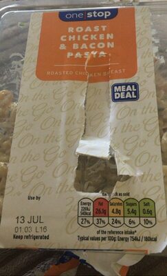 Roast chicken and bacon pasta