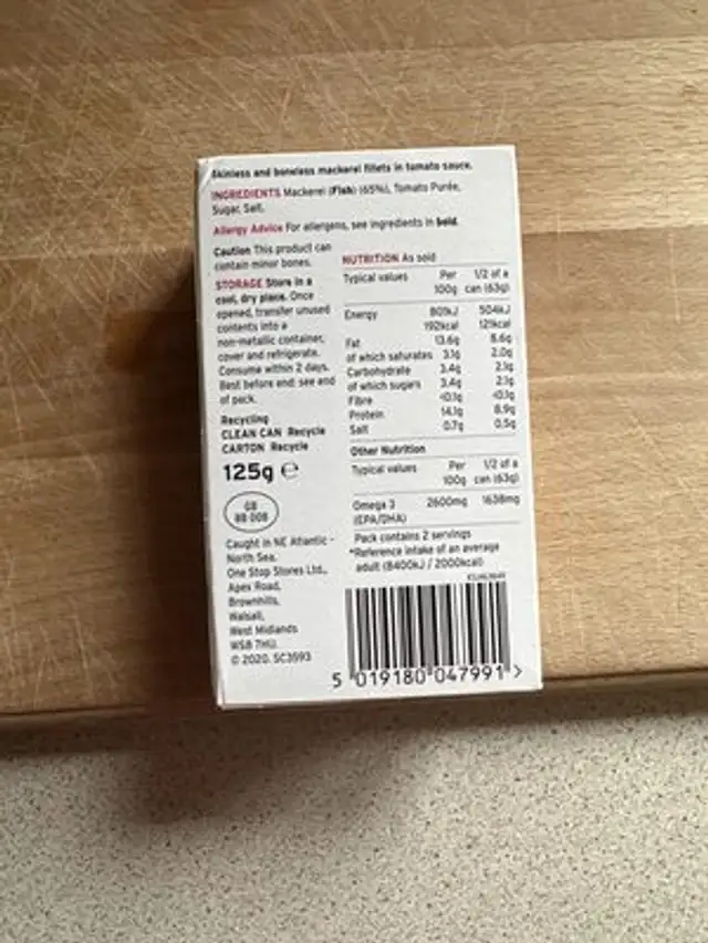 Unknown ingredients label