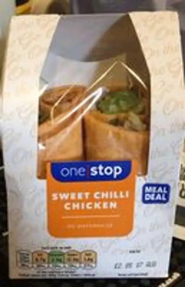 Sweet chilli chicken wrap