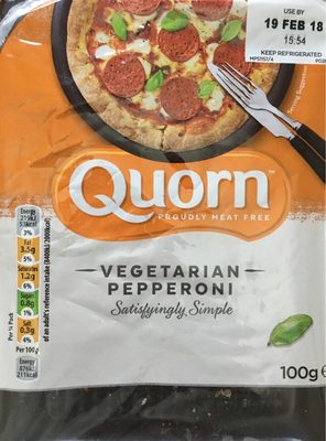 Quorn Pepperoni Style Slices 100G