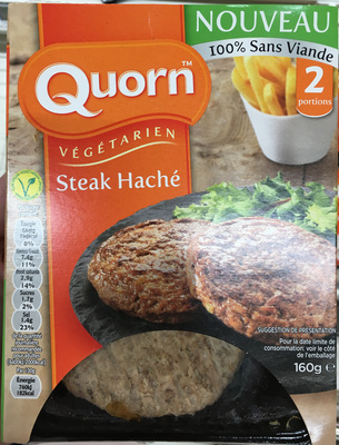 Steak haché front packaging