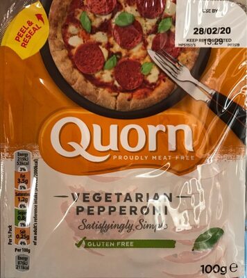 Vegetarian Pepperoni front packaging