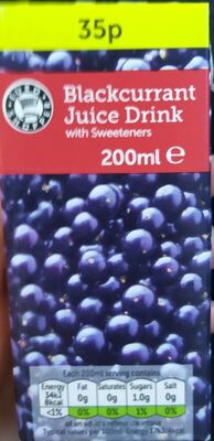 Blackcurrant juice drink