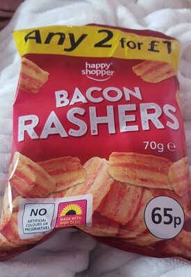 Bacon rashers front packaging