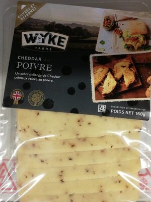 Cheddar au poivre front packaging