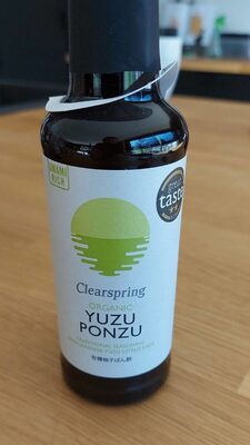 Organic yuzu ponzu front packaging