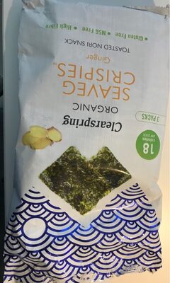 Seaveg Crispies front packaging