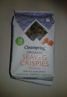 Organic Seaveg Crispies Turmeric
