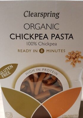 Organic Chickpea Pasta front packaging