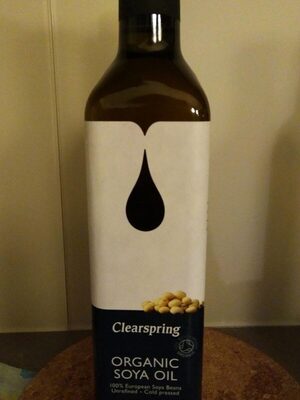 Organic Soya oil front packaging