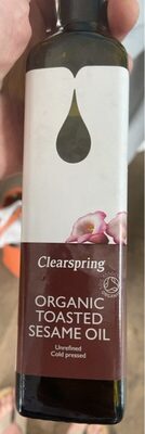 Organic toasted sesame oil