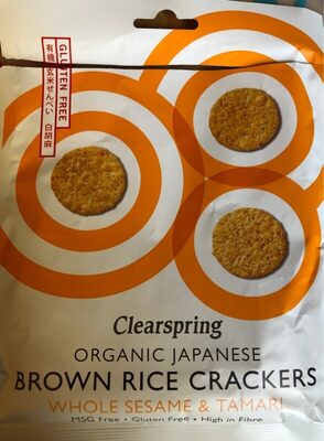 Brown rice crackers