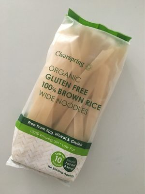 Clearspring Organic Gluten Free Brown Rice Wide Noodles 200G