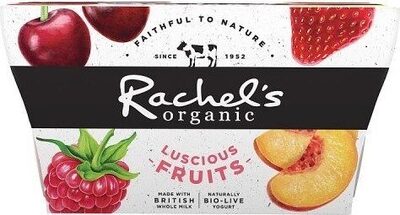 Organic Luscious Fruits Naturally Bio-Live Yogurt 4 x (440g)