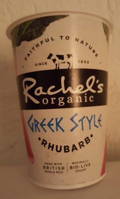 Rachel's Organic Greek style Rhubarb