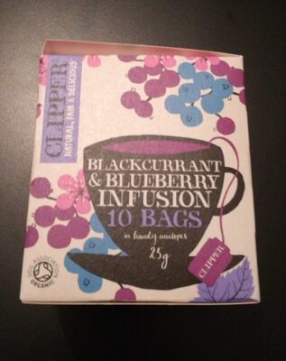 Sachets de thé cassis mûres bio