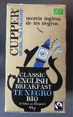 Black english tea front packaging
