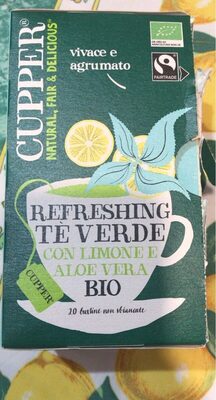 Tè verde con limone e aloe vera