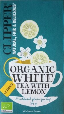 Organic white tea with lemon