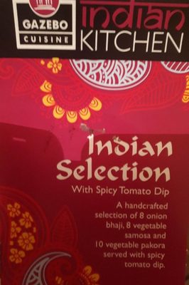 Indian sélection vegetarian
