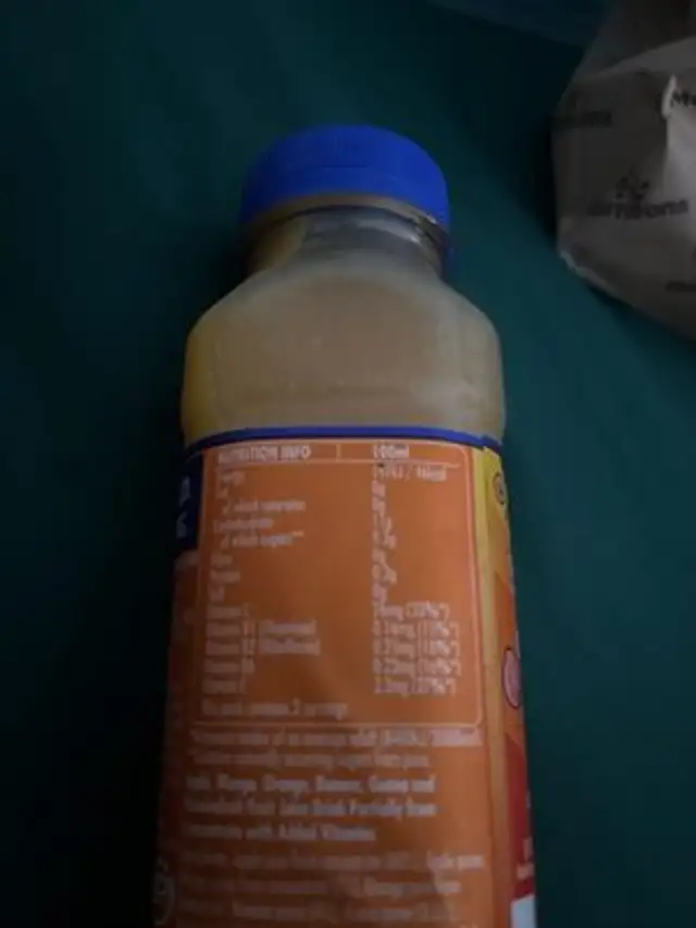 Gold Machine Super Smoothie nutrition facts table