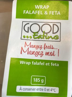 Wrap falafel et feta front packaging