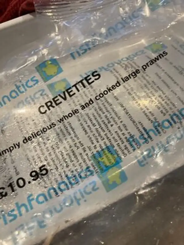 Crevettes nutrition facts table