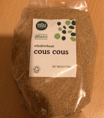 Organic Wholewheat Cous Cous front packaging