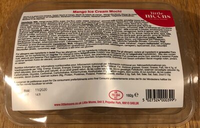 Mango ice cream mochi