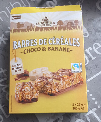 Barres de céréales Choco Banane