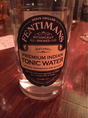 Premium Indian tonic water front packaging