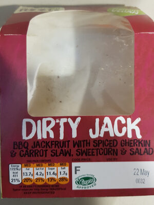 Dirty Jack Wrap front packaging