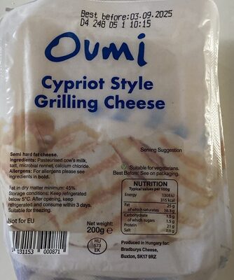 Cypriot Style Grilling Cheese