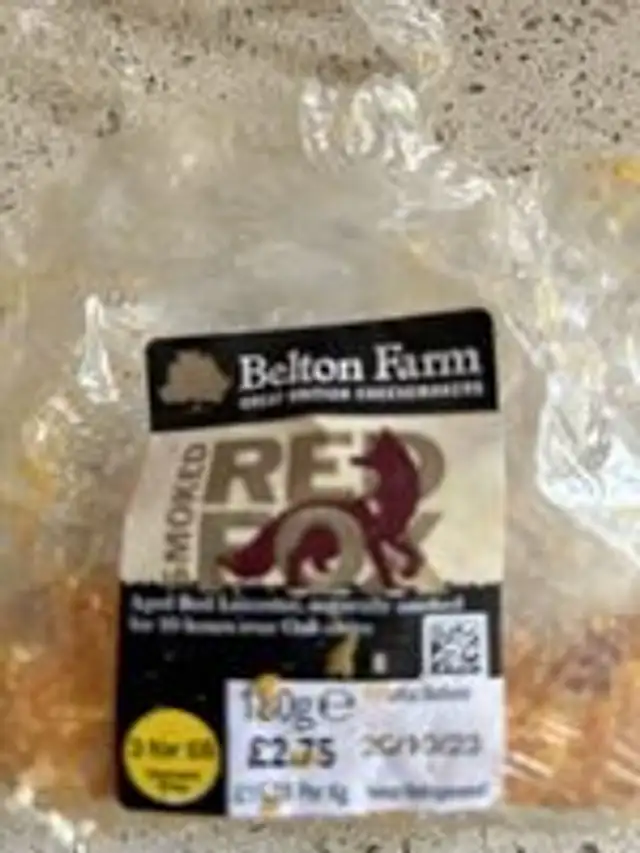 Smoked red Leicester cheese