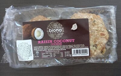 raisin coconut cookies