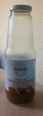 Peach Abricot & Apple Pressed Juice front packaging