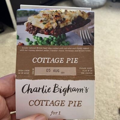 Cottage pie front packaging