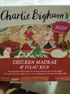 chicken madras and pilau rice