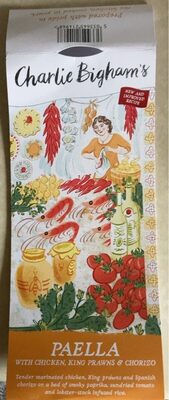 Paella with Chicken, King Prawns & Chorizo