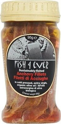 Ever Anchovy Fillets in Cold Pressed, Extra Virgin, Organic Olive Oil