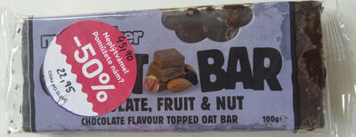 Topped Choc Fruit + Nut Flapjack front packaging