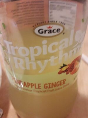 Tropical rhythms Pineapple Ginger front packaging