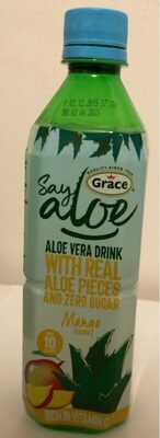 Say Aloe - Aloe Drink Mango Flavour front packaging