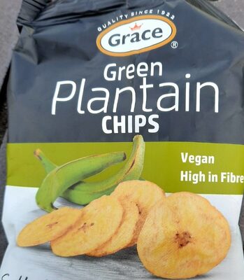 Green plantain chips front packaging