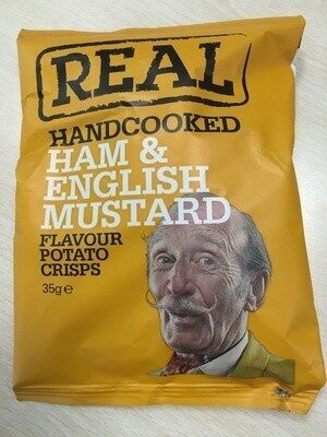 Handcooked ham & english mustard Flavour potato crips