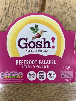 Beetroot Falafel With Red Pepper & Chilli front packaging