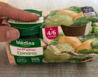 Mon 1er petit pot Epinards front packaging